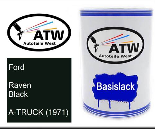 Ford, Raven Black, A-TRUCK (1971): 500ml Lackdose, von ATW Autoteile West.